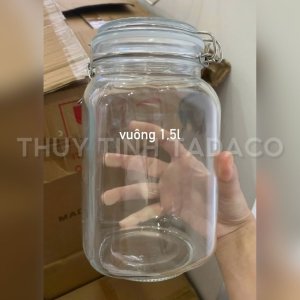 hu thuy tinh vuong tron 1 5 lit nap gai kin hoi