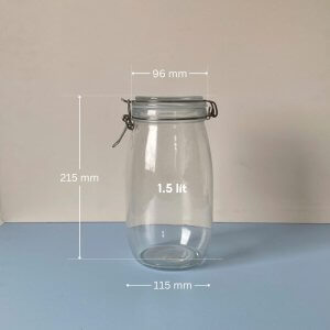 Hũ TRÒN nắp cài kín hơi 1L 1.5L 2L 3L kich thuoc hu gai tron 1500ml